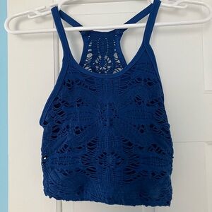 Free People Happiness Runs Floral Crop Tank